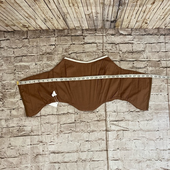 NWT fashion, brown ,sleeveless, strapless, roached mesh, corset. Size XL. - Picture 11 of 12